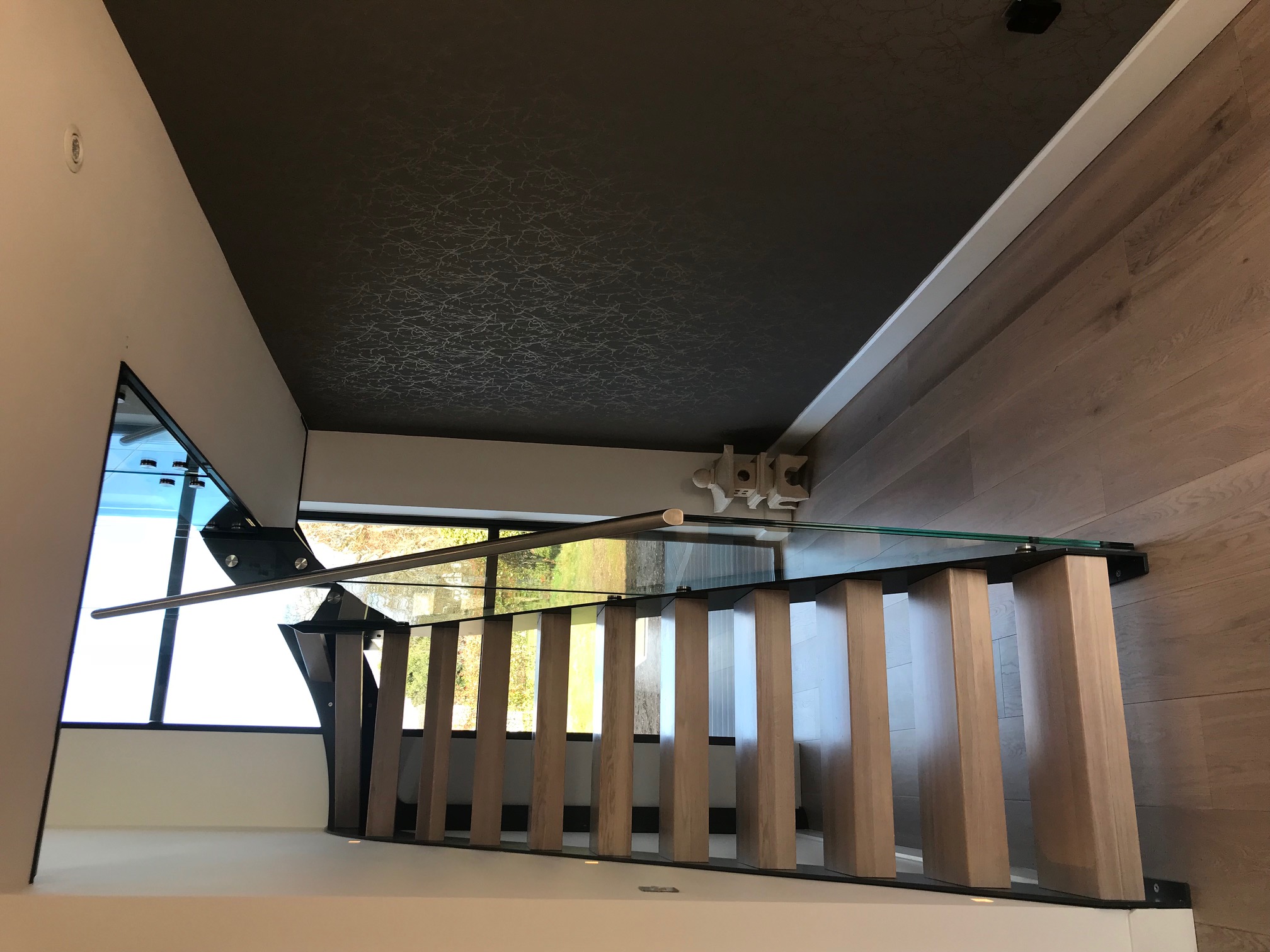 Anthracite Grey Internal Metal Staircase