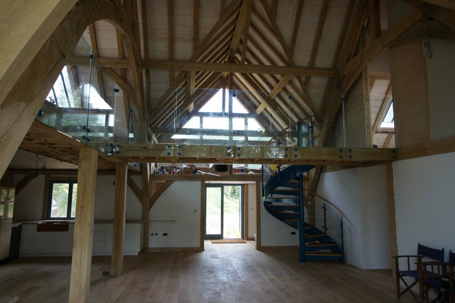 Blue Barn Spiral Staircase
